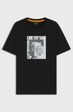 T-Shirt pour homme par HUGO BOSS | 50554615 Noir | Boutique Vvög, vêtements mode pour homme et femme