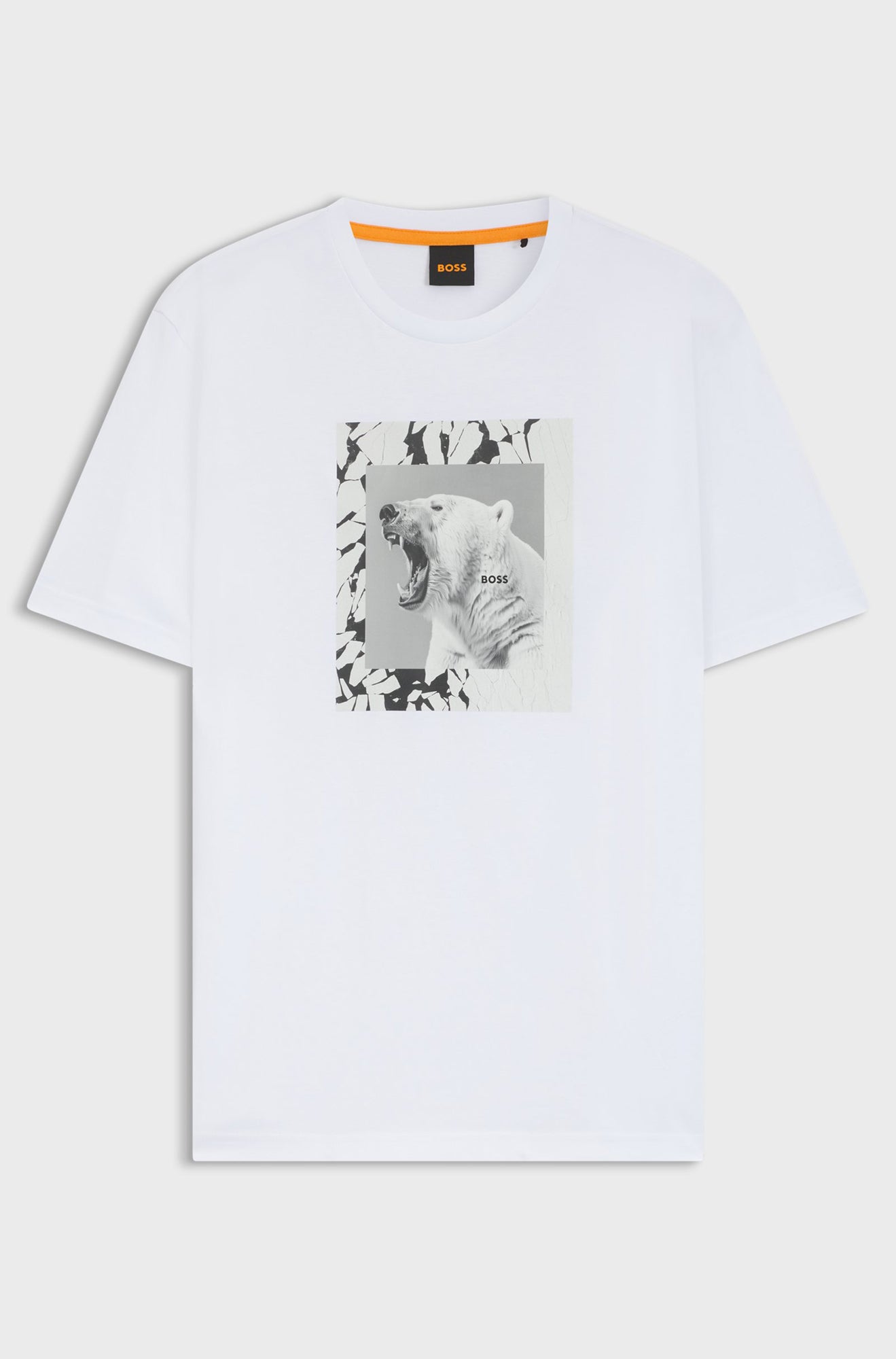 T-Shirt pour homme par HUGO BOSS | 50554615 Blanc | Boutique Vvög, vêtements mode pour homme et femme