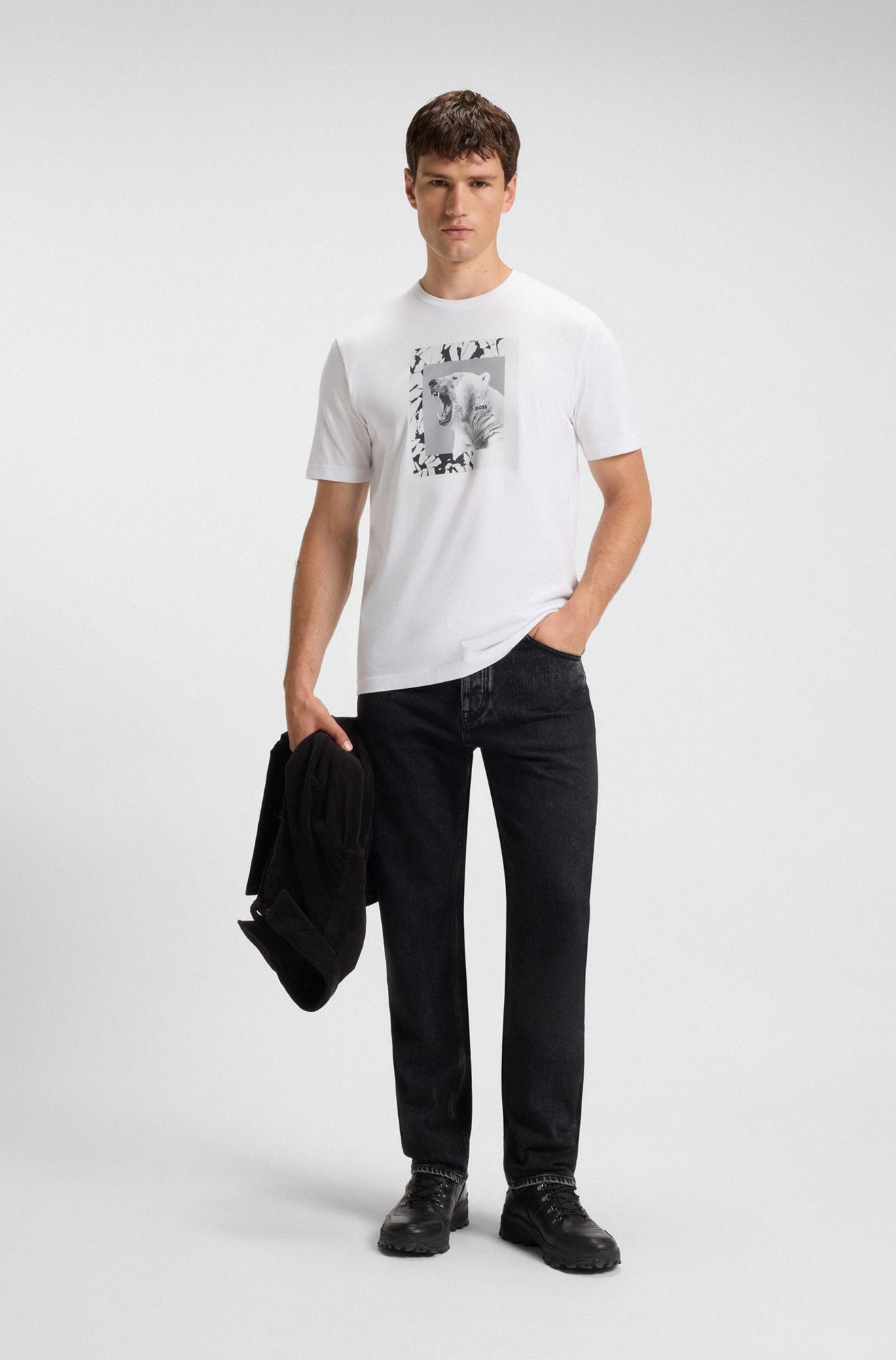 T-Shirt pour homme par HUGO BOSS | 50554615 Blanc | Boutique Vvög, vêtements mode pour homme et femme