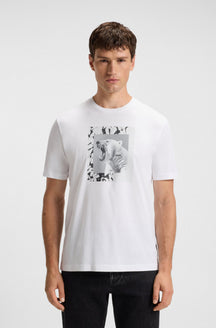 T-Shirt pour homme par HUGO BOSS | 50554615 Blanc | Boutique Vvög, vêtements mode pour homme et femme