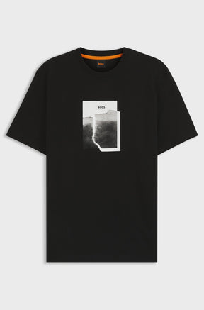 T-Shirt pour homme par HUGO BOSS | 50554640 Noir | Boutique Vvög, vêtements mode pour homme et femme