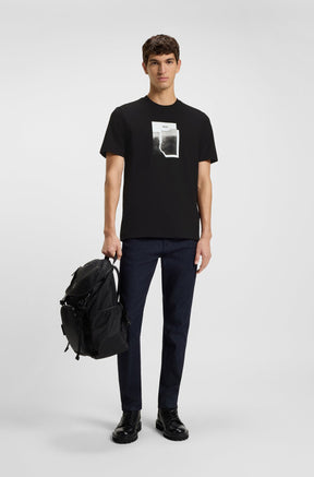 T-Shirt pour homme par HUGO BOSS | 50554640 Noir | Boutique Vvög, vêtements mode pour homme et femme