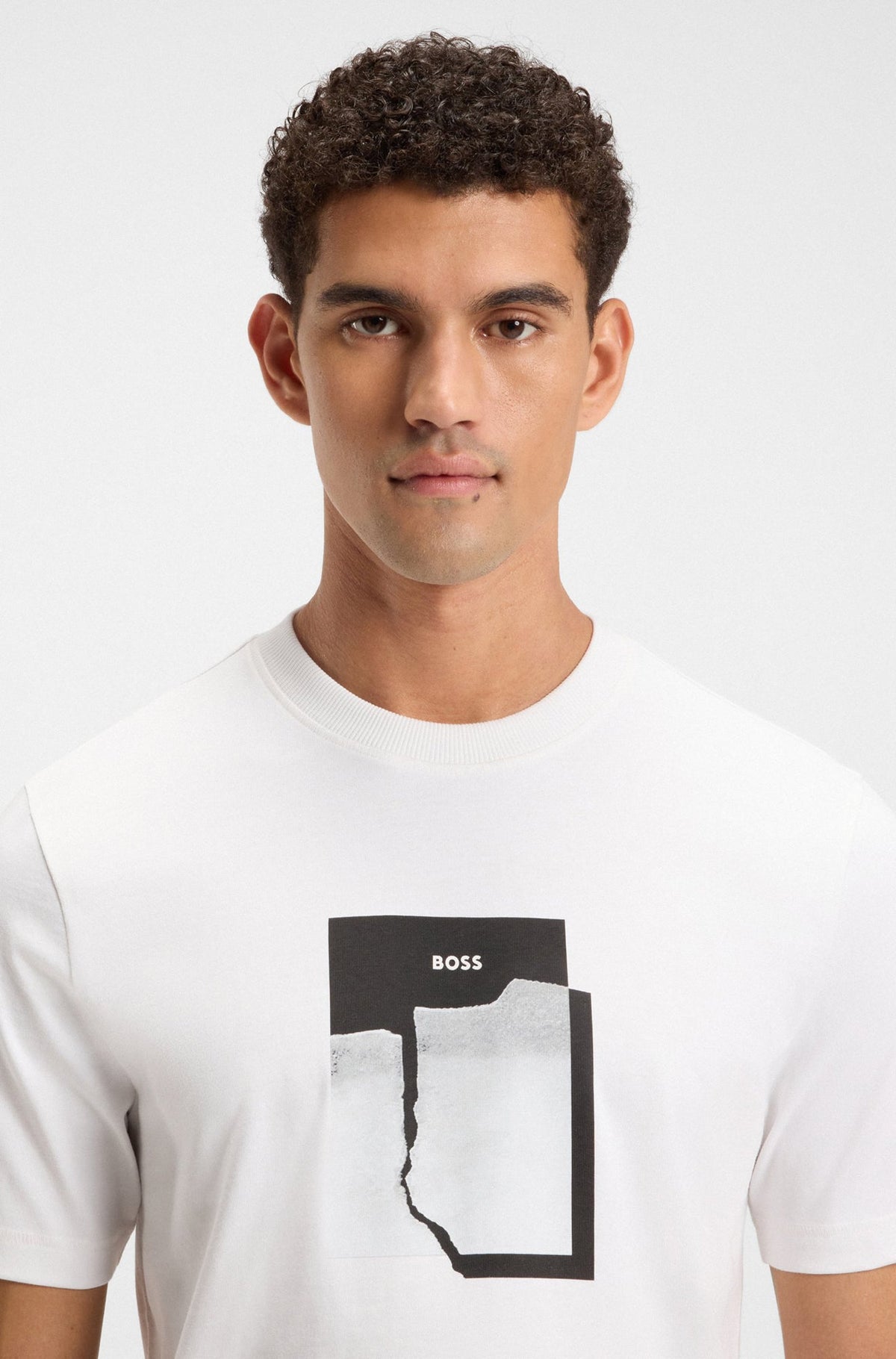 T-Shirt pour homme par HUGO BOSS | 50554640 Blanc | Boutique Vvög, vêtements mode pour homme et femme