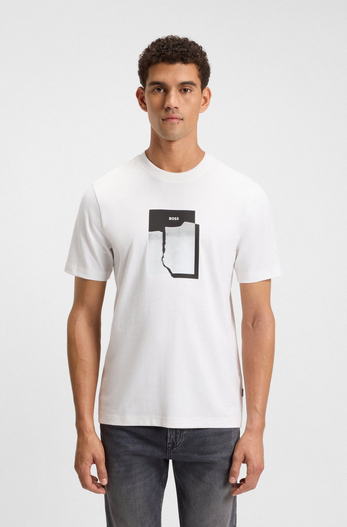 T-Shirt pour homme par HUGO BOSS | 50554640 Blanc | Boutique Vvög, vêtements mode pour homme et femme