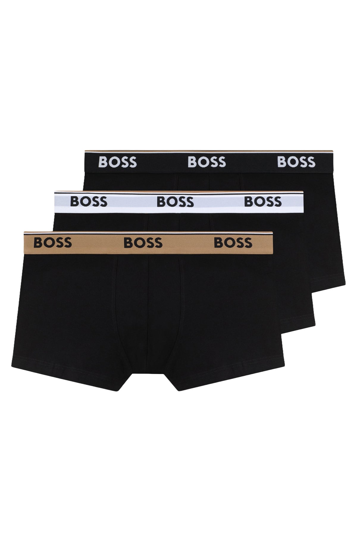 Sous-vêtement beige, vue a plat pour homme par HUGO BOSS