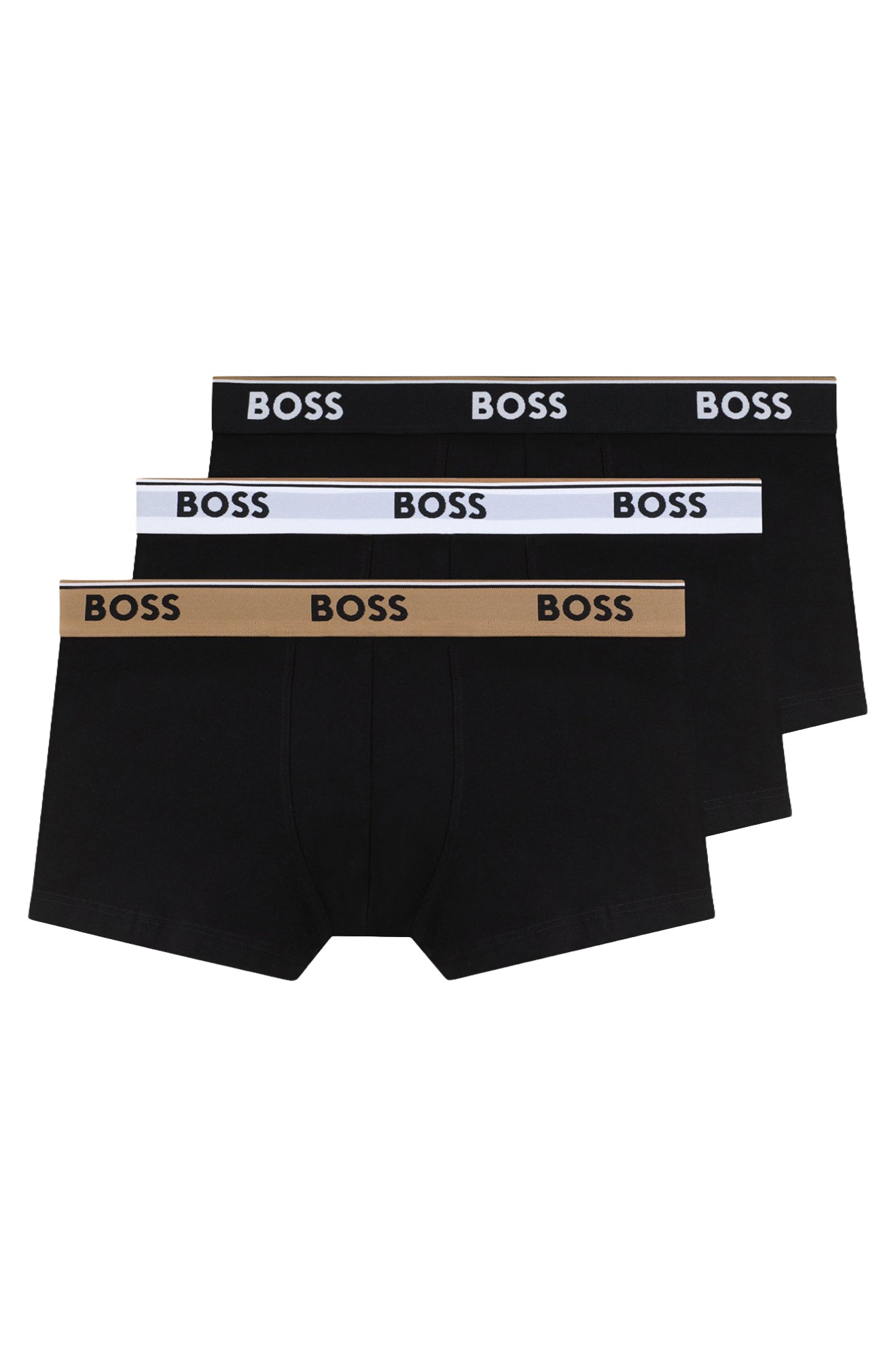 Sous-vêtement beige, vue a plat pour homme par HUGO BOSS