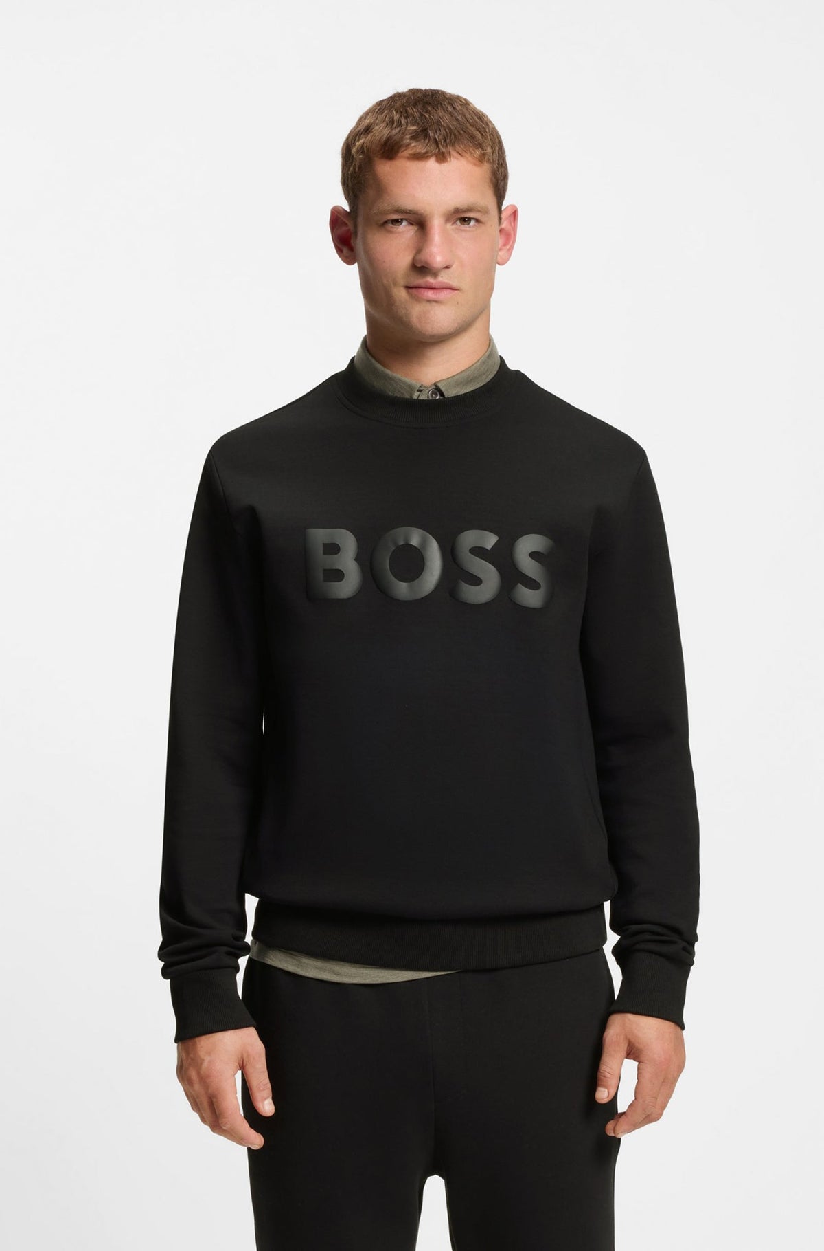 Chandail habillé pour homme par HUGO BOSS | 50555516 Noir | Boutique Vvög, vêtements mode pour homme et femme