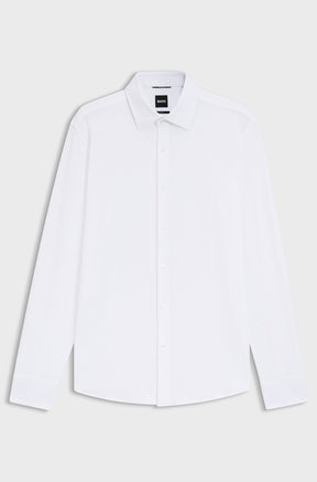 Chemise habillée pour homme par HUGO BOSS | 50555767 Blanc | Boutique Vvög, vêtements mode pour homme et homme