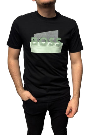 T-Shirt pour homme par HUGO BOSS | 50555799 Noir | Boutique Vvög, vêtements mode pour homme et femme