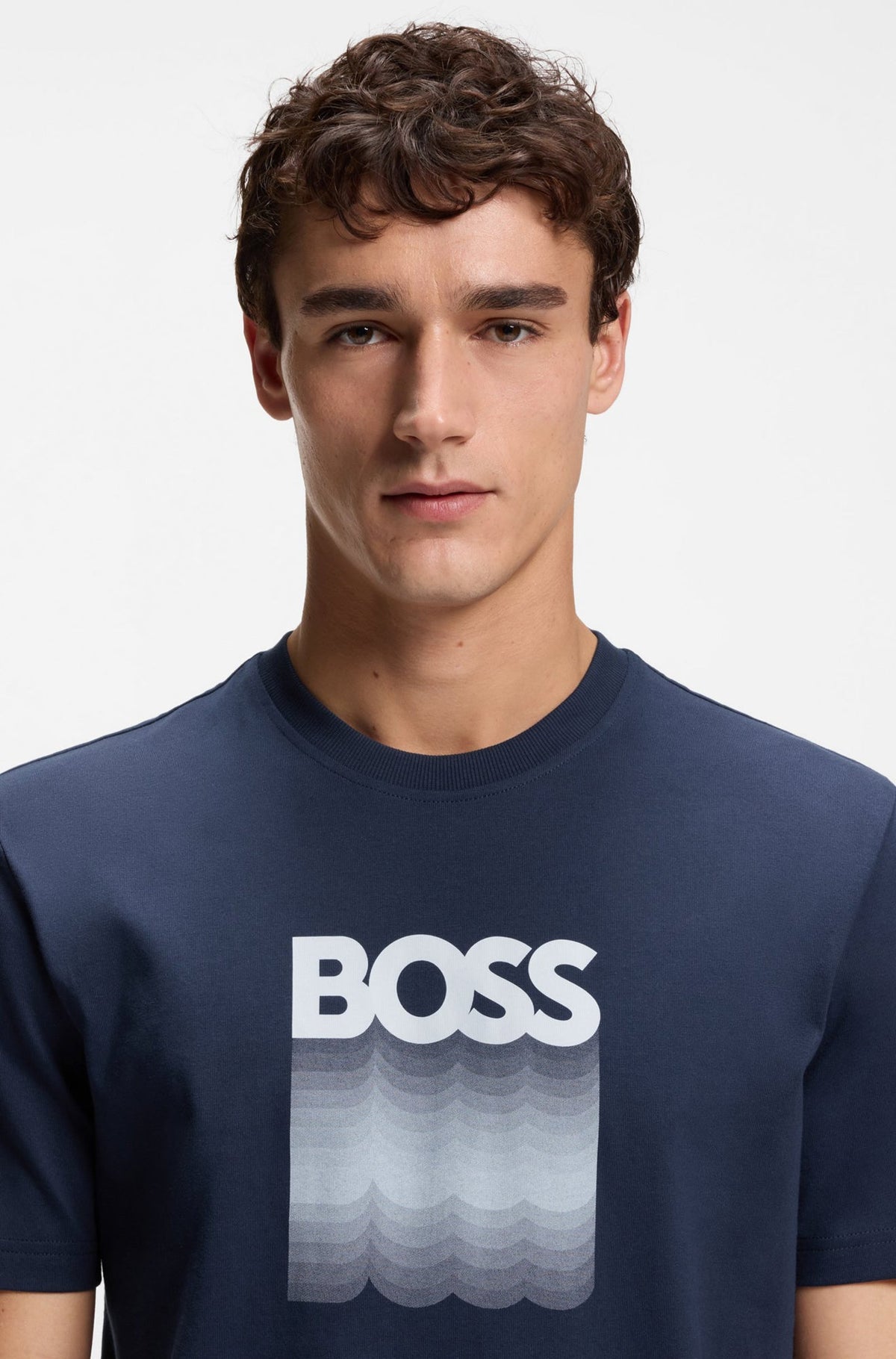 T-Shirt pour homme par HUGO BOSS | 50556009 Bleu Clair | Boutique Vvög, vêtements mode pour homme et femme