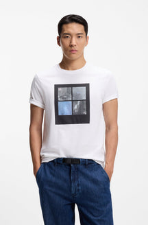 T-Shirt pour homme par HUGO BOSS | 50556024 Blanc | Boutique Vvög, vêtements mode pour homme et femme