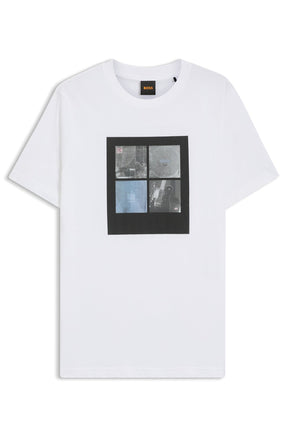 T-Shirt pour homme par HUGO BOSS | 50556024 Blanc | Boutique Vvög, vêtements mode pour homme et femme