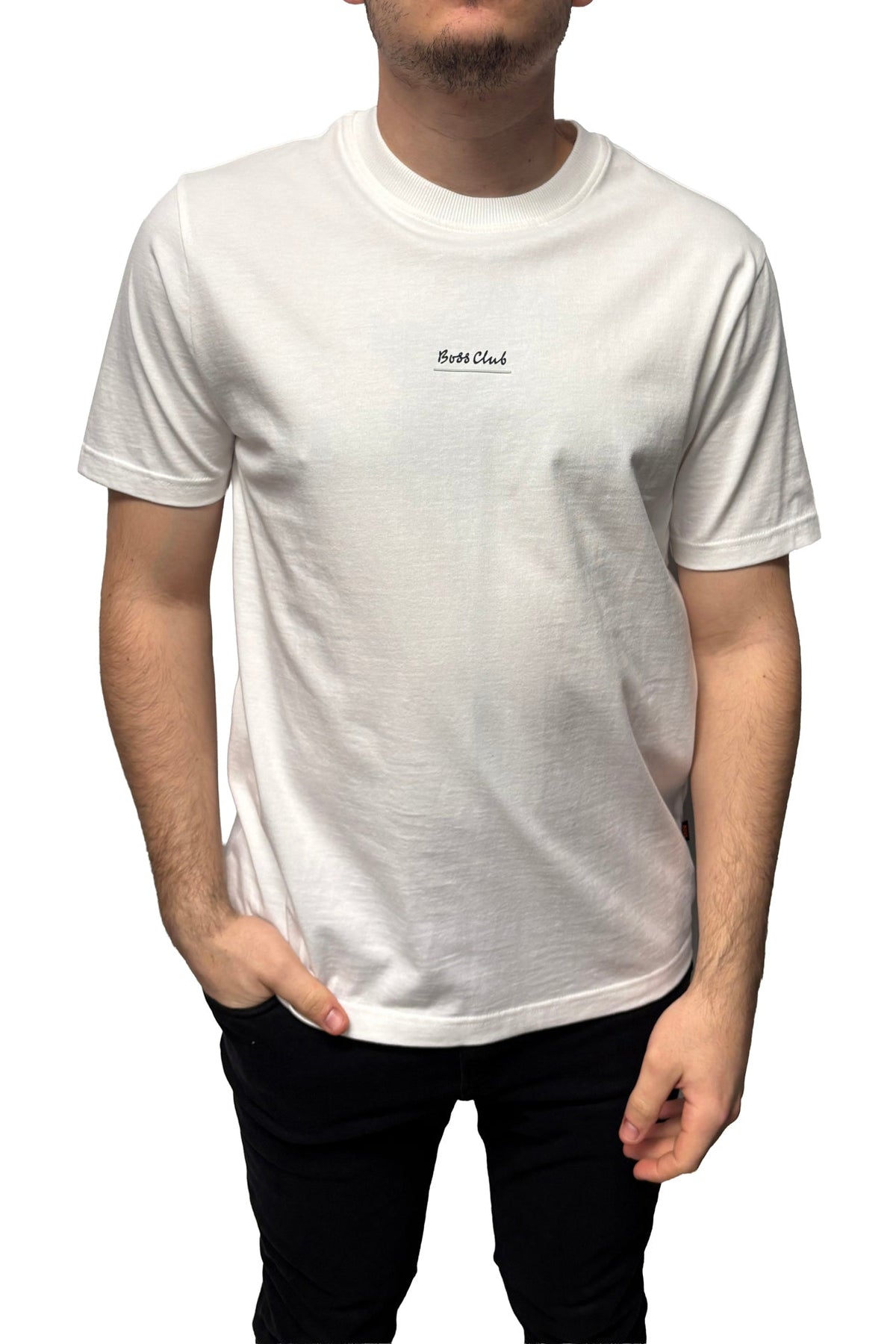 T-Shirt pour homme par HUGO BOSS | 50556033 Blanc | Boutique Vvög, vêtements mode pour homme et femme