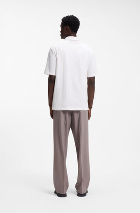 Polo col ouvert pour homme par HUGO BOSS | 50556724 Naturel | Boutique Vvög, vêtements mode pour homme et femme