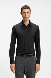 Chemise habillée pour homme par HUGO BOSS | 50556796 Noir | Boutique Vvög, vêtements mode pour homme et homme