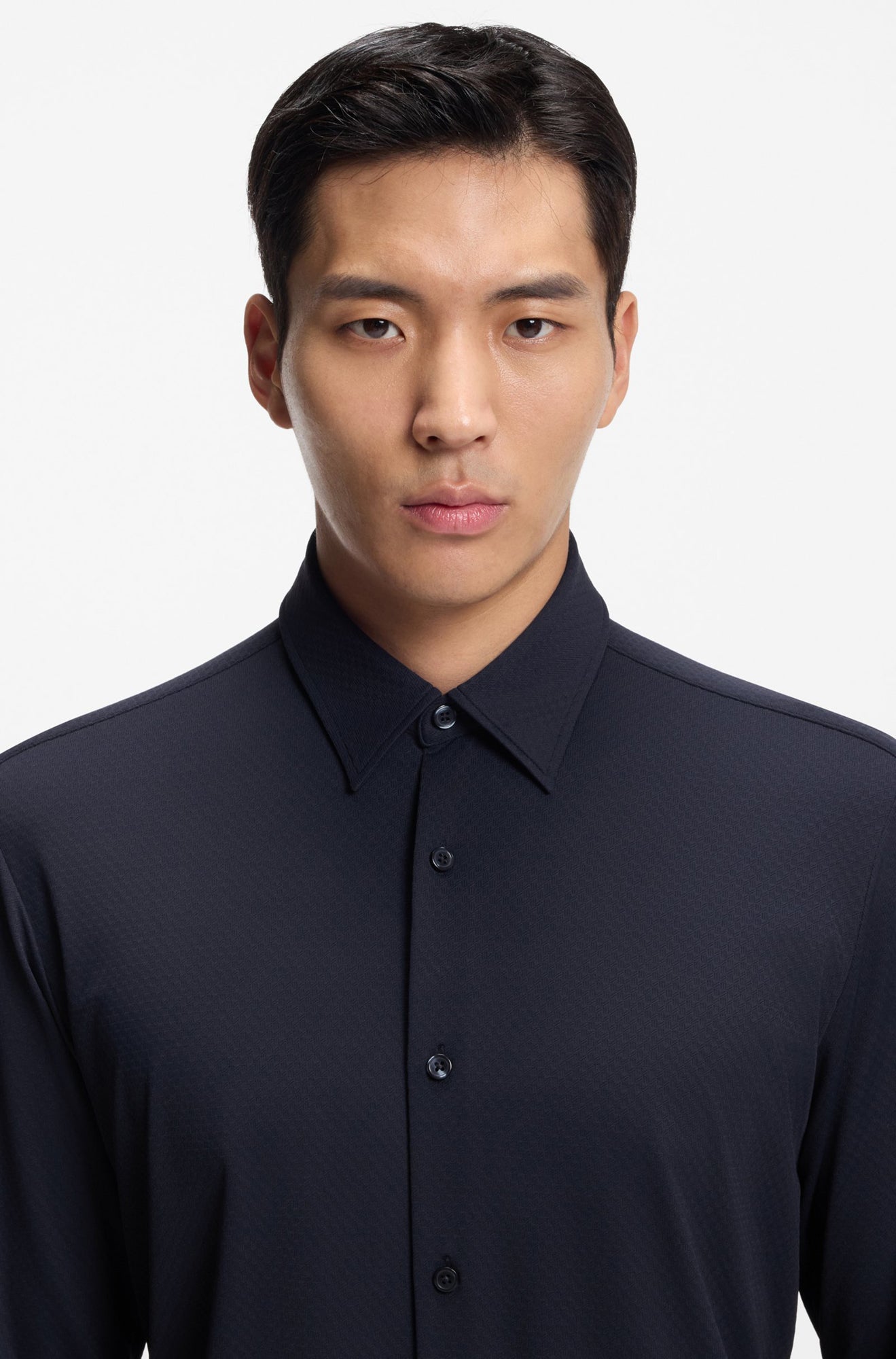 Chemise habillée pour homme par HUGO BOSS | 50556796 Bleu Foncé | Boutique Vvög, vêtements mode pour homme et homme