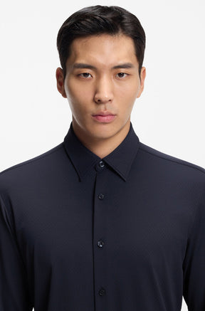Chemise habillée pour homme par HUGO BOSS | 50556796 Bleu Foncé | Boutique Vvög, vêtements mode pour homme et homme