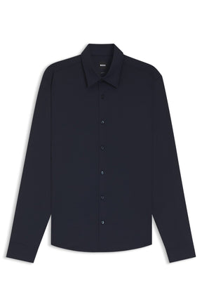 Chemise habillée pour homme par HUGO BOSS | 50556796 Bleu Foncé | Boutique Vvög, vêtements mode pour homme et homme