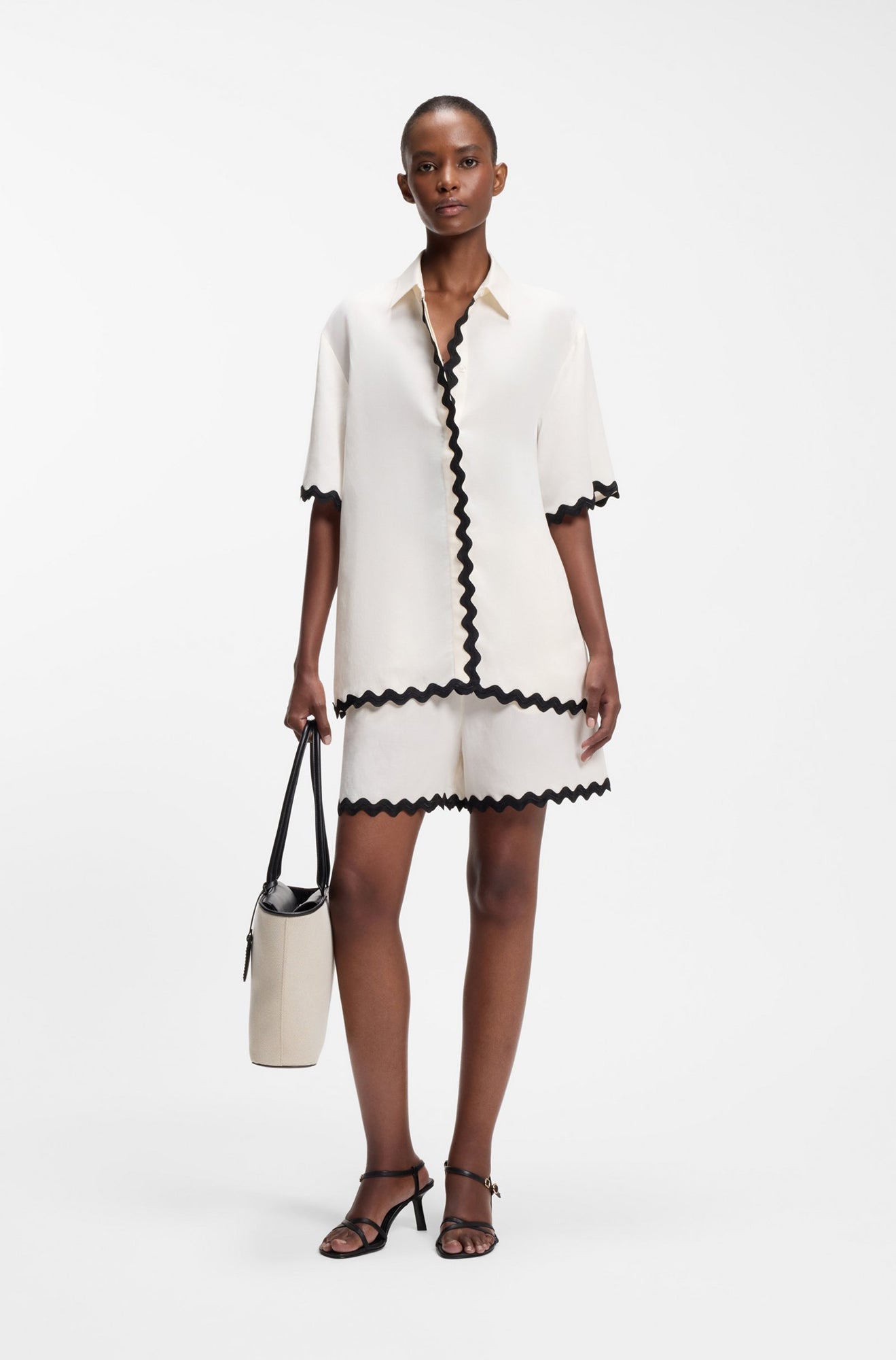 Blouse pour femme par HUGO BOSS | 50558175 Blanc ouvert | Boutique Vvög, vêtements mode pour homme et femme