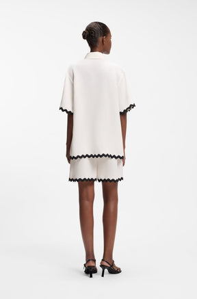 Blouse pour femme par HUGO BOSS | 50558175 Blanc ouvert | Boutique Vvög, vêtements mode pour homme et femme