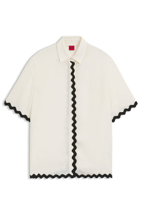 Blouse pour femme par HUGO BOSS | 50558175 Blanc ouvert | Boutique Vvög, vêtements mode pour homme et femme