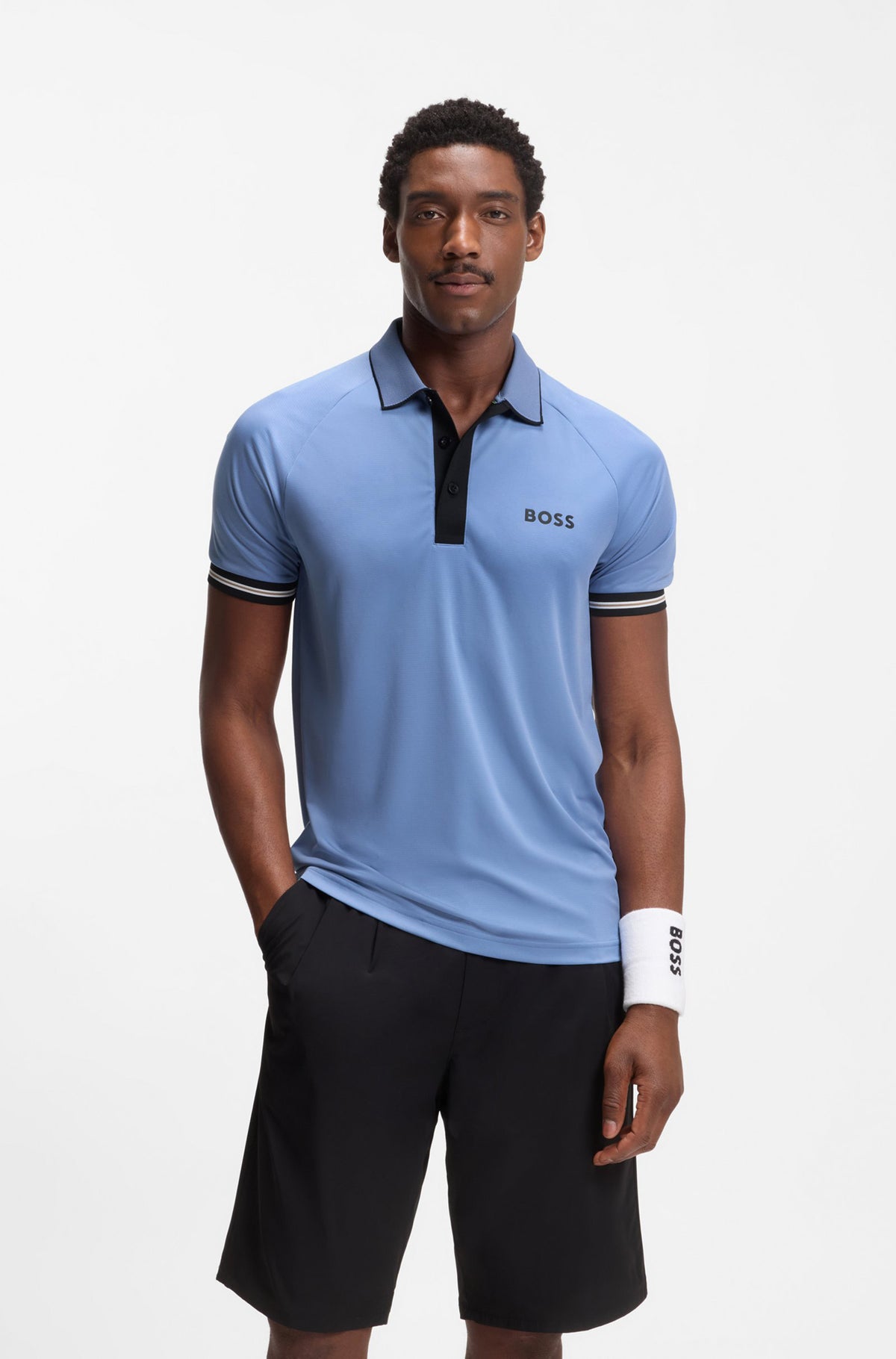 Polo sport pour homme par HUGO BOSS | 50559214 Bleu Pastel Clair | Boutique Vvög, vêtements mode pour homme et femme