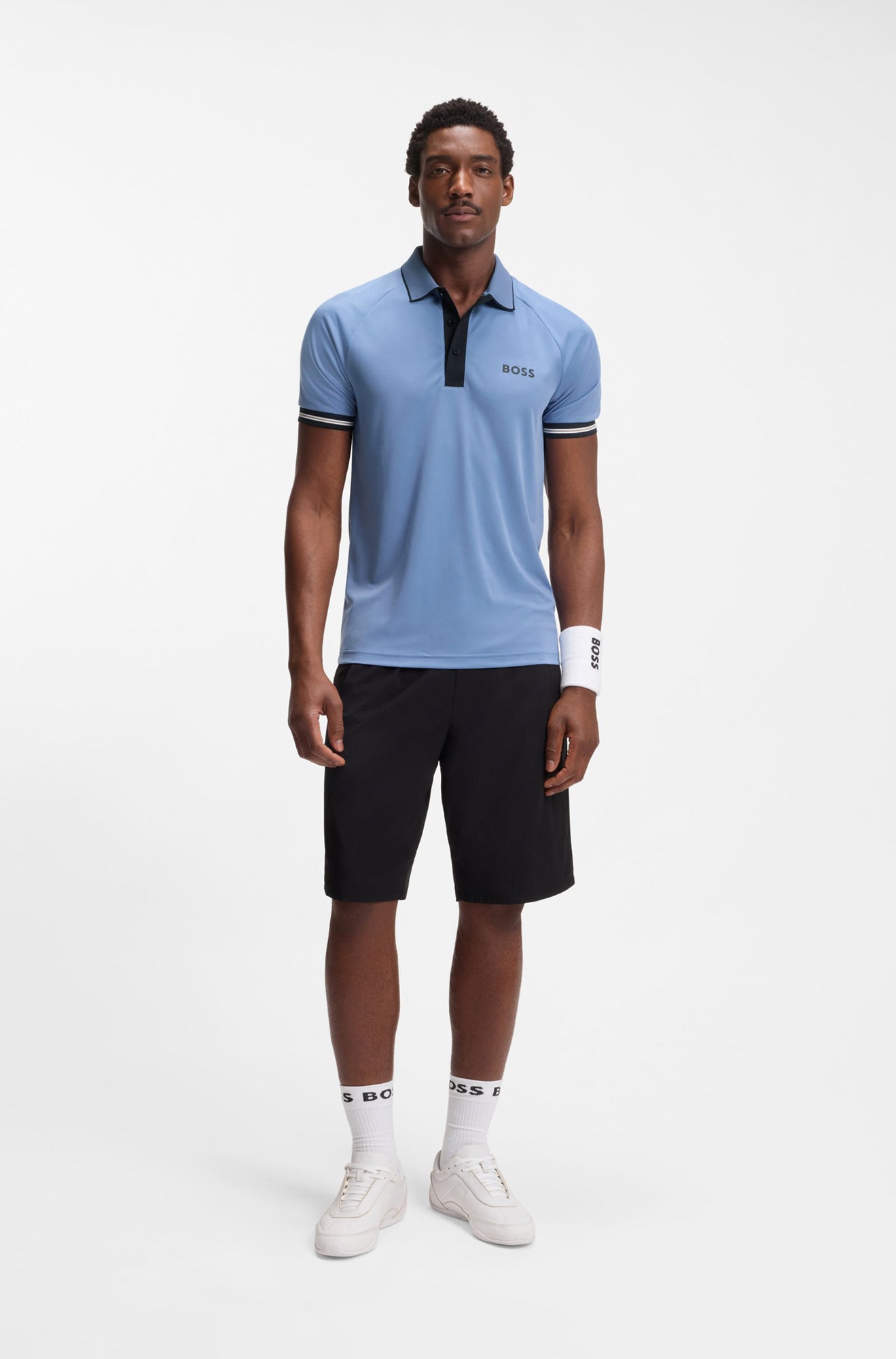 Polo sport pour homme par HUGO BOSS | 50559214 Bleu Pastel Clair | Boutique Vvög, vêtements mode pour homme et femme