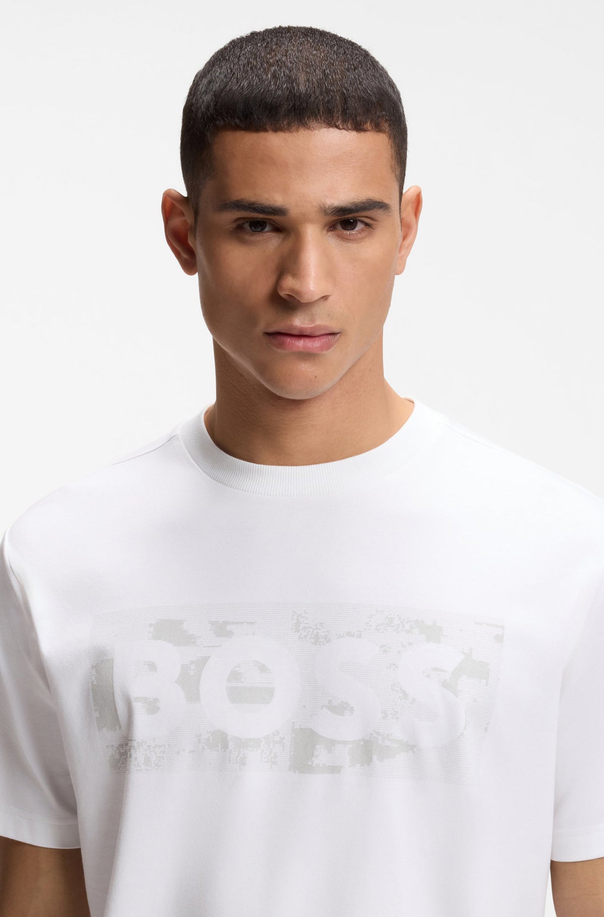 T-Shirt pour homme par HUGO BOSS | 50559363 Blanc | Boutique Vvög, vêtements mode pour homme et femme