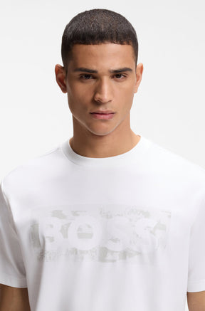 T-Shirt pour homme par HUGO BOSS | 50559363 Blanc | Boutique Vvög, vêtements mode pour homme et femme