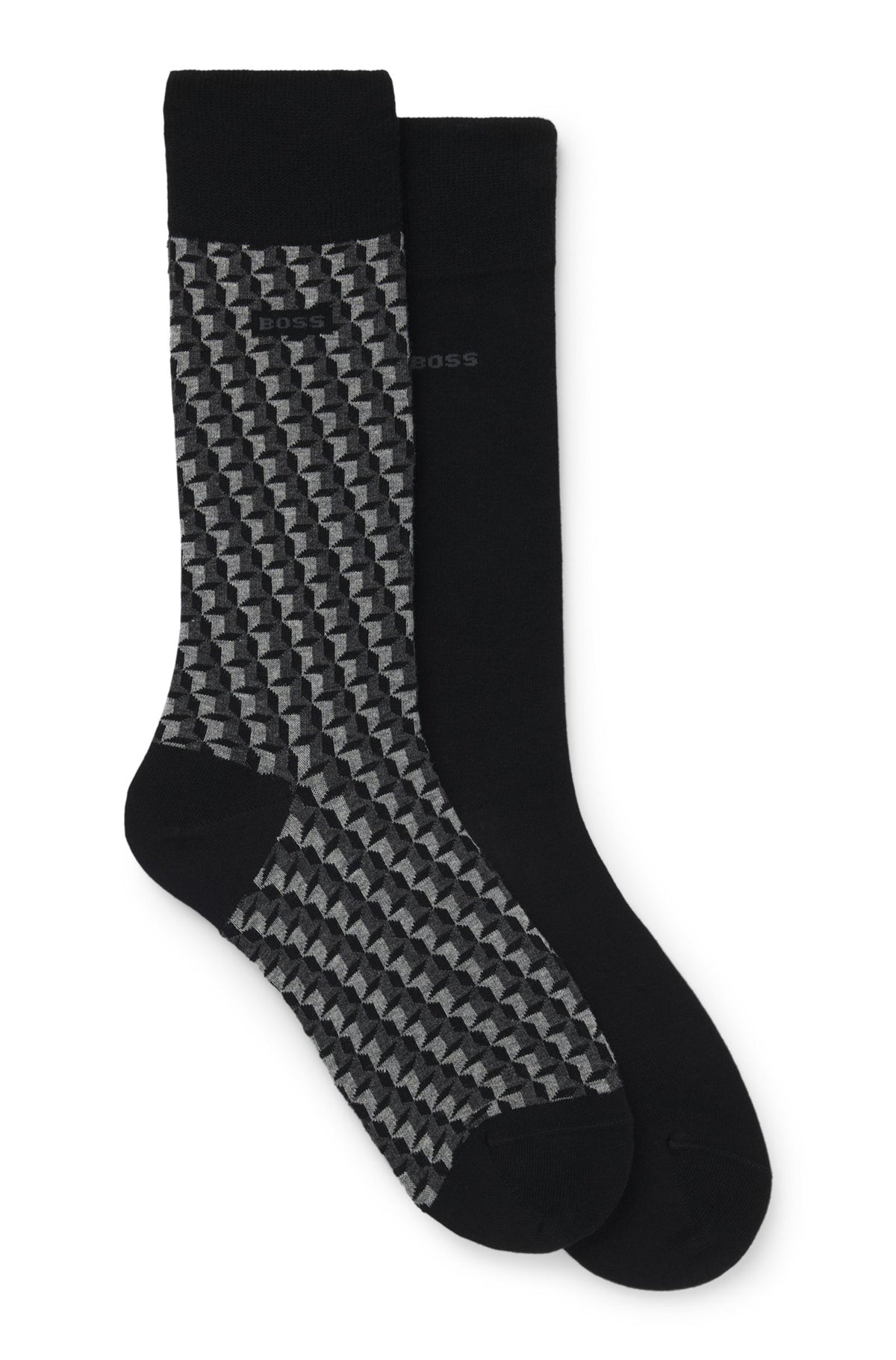 Deux paires de bas pour homme par HUGO BOSS | 50559422 Noir | Boutique Vvög, vêtements mode pour homme et femme