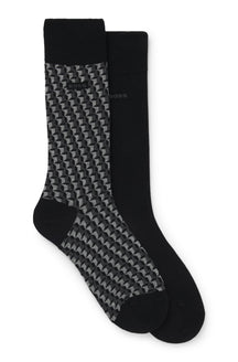Deux paires de bas pour homme par HUGO BOSS | 50559422 Noir | Boutique Vvög, vêtements mode pour homme et femme