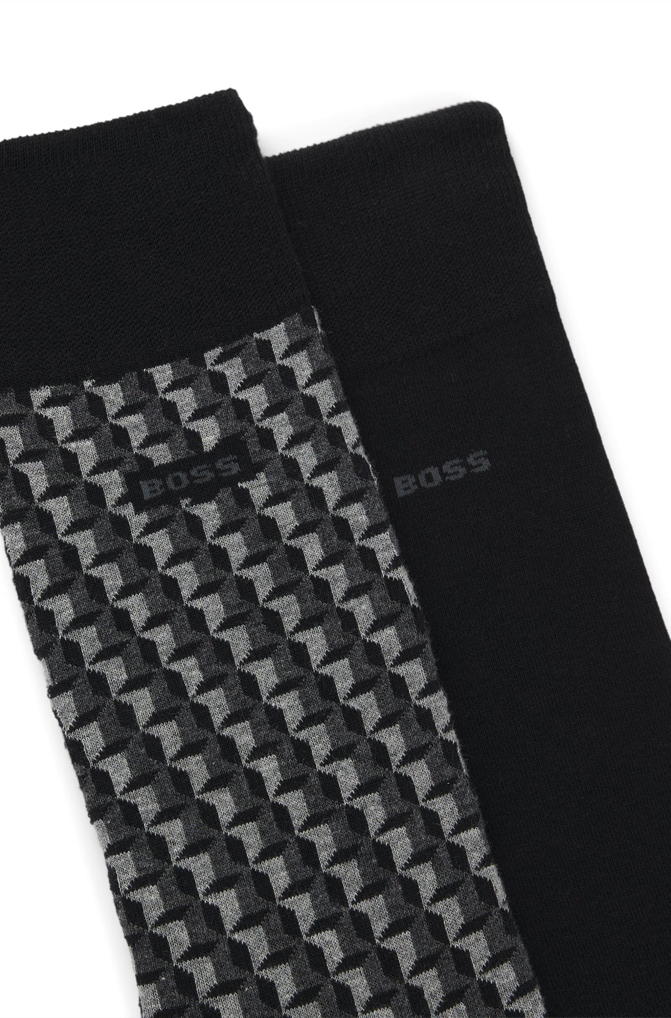 Deux paires de bas pour homme par HUGO BOSS | 50559422 Noir | Boutique Vvög, vêtements mode pour homme et femme