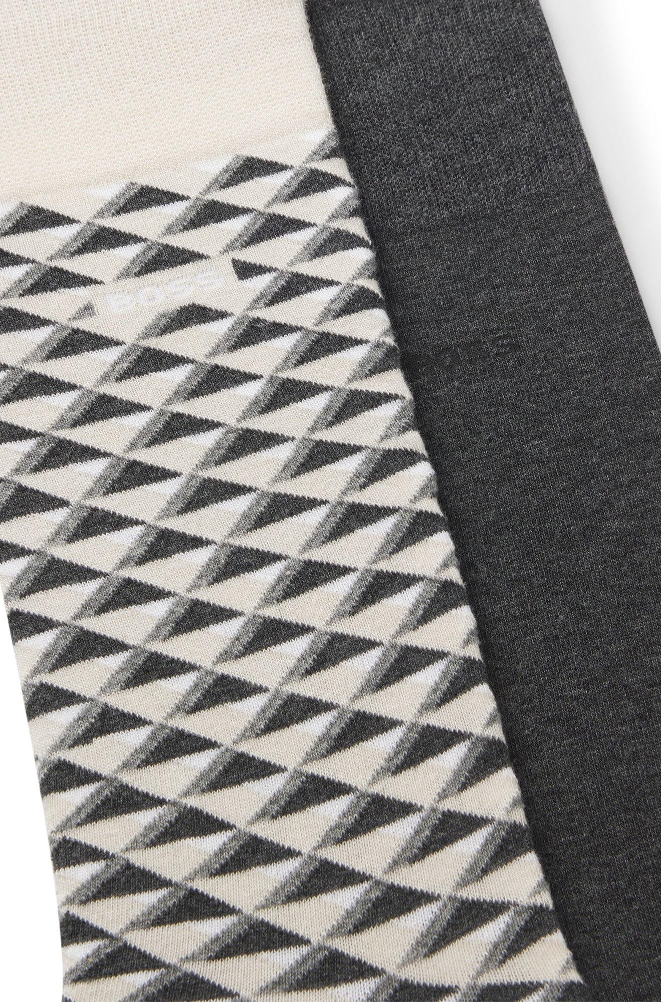 Paquet de 2 paires de bas pour homme par HUGO BOSS | 50559546 Beige | Boutique Vvög, vêtements mode pour homme et femme