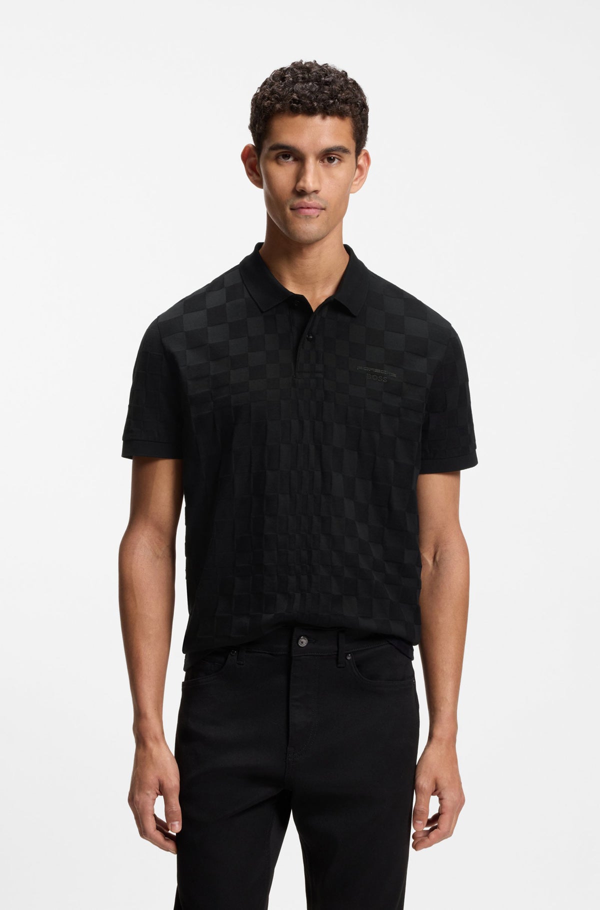 Polo pour homme par HUGO BOSS | 50559802 Noir | Boutique Vvög, vêtements mode pour homme et femme