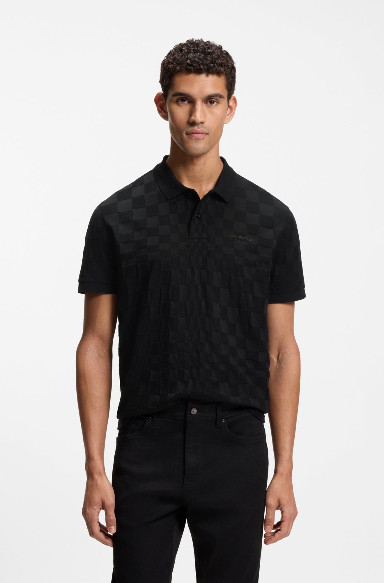 Polo pour homme par HUGO BOSS | 50559802 Noir | Boutique Vvög, vêtements mode pour homme et femme