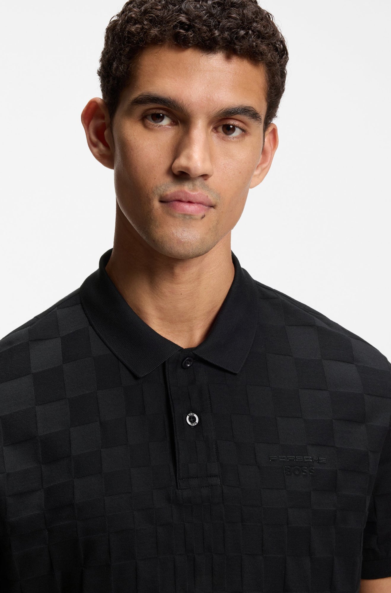 Polo pour homme par HUGO BOSS | 50559802 Noir | Boutique Vvög, vêtements mode pour homme et femme