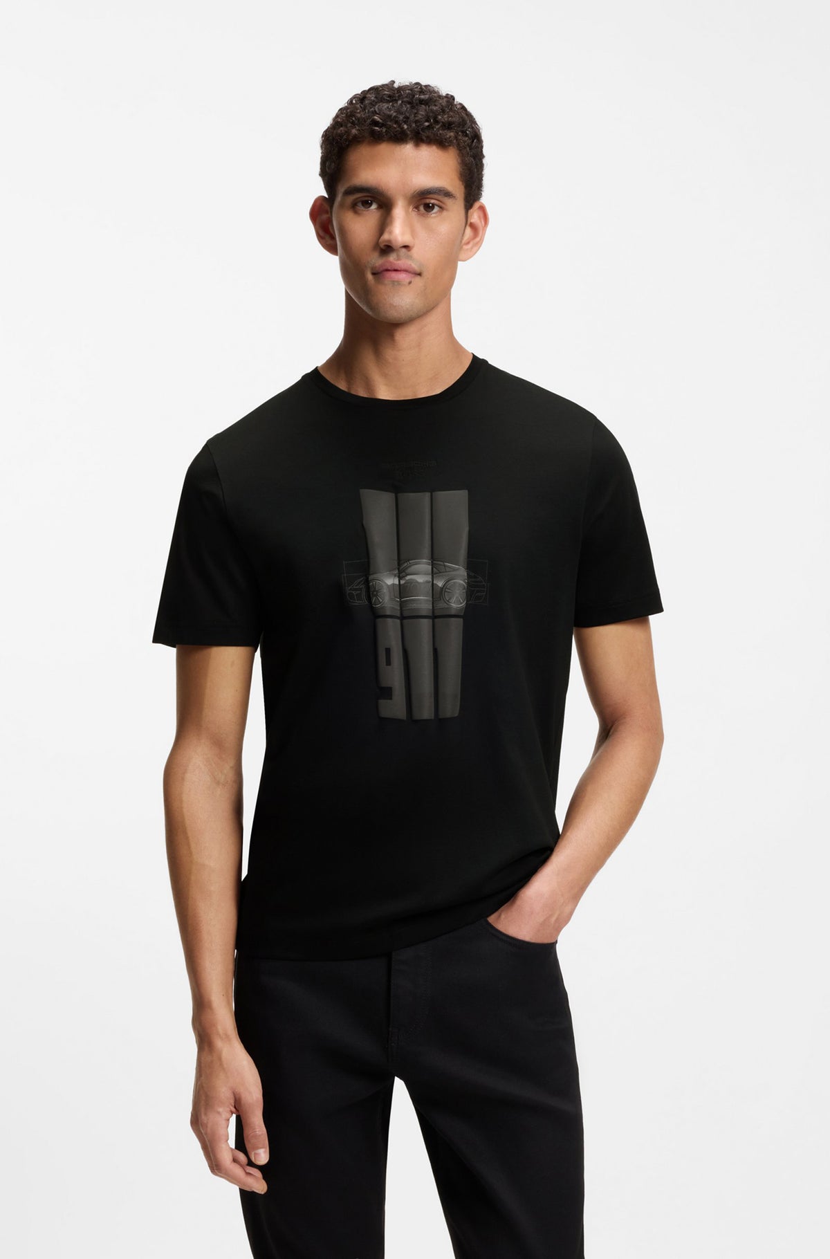 T-Shirt pour homme par HUGO BOSS | 50559811 Noir | Boutique Vvög, vêtements mode pour homme et femme