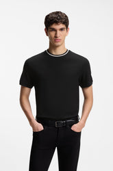 T-Shirt pour homme par HUGO BOSS | 50559847 Noir | Boutique Vvög, vêtements mode pour homme et femme