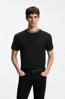 T-Shirt pour homme par HUGO BOSS | 50559847 Noir | Boutique Vvög, vêtements mode pour homme et femme