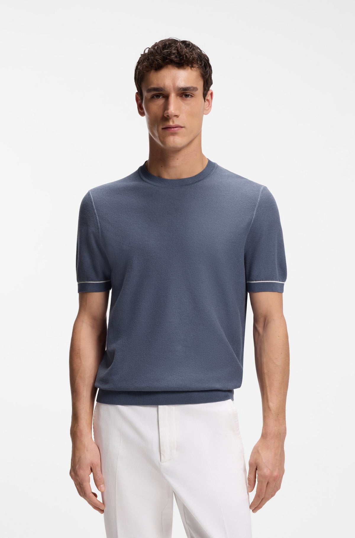 T-Shirt pour homme par HUGO BOSS | 50560482 Bleu Ouvert | Boutique Vvög, vêtements mode pour homme et femme