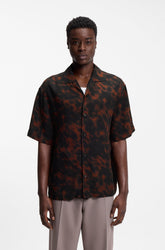 Chemise col ouvert pour homme par HUGO BOSS | 50560596 Mélange Ouvert | Boutique Vvög, vêtements mode pour homme et femme