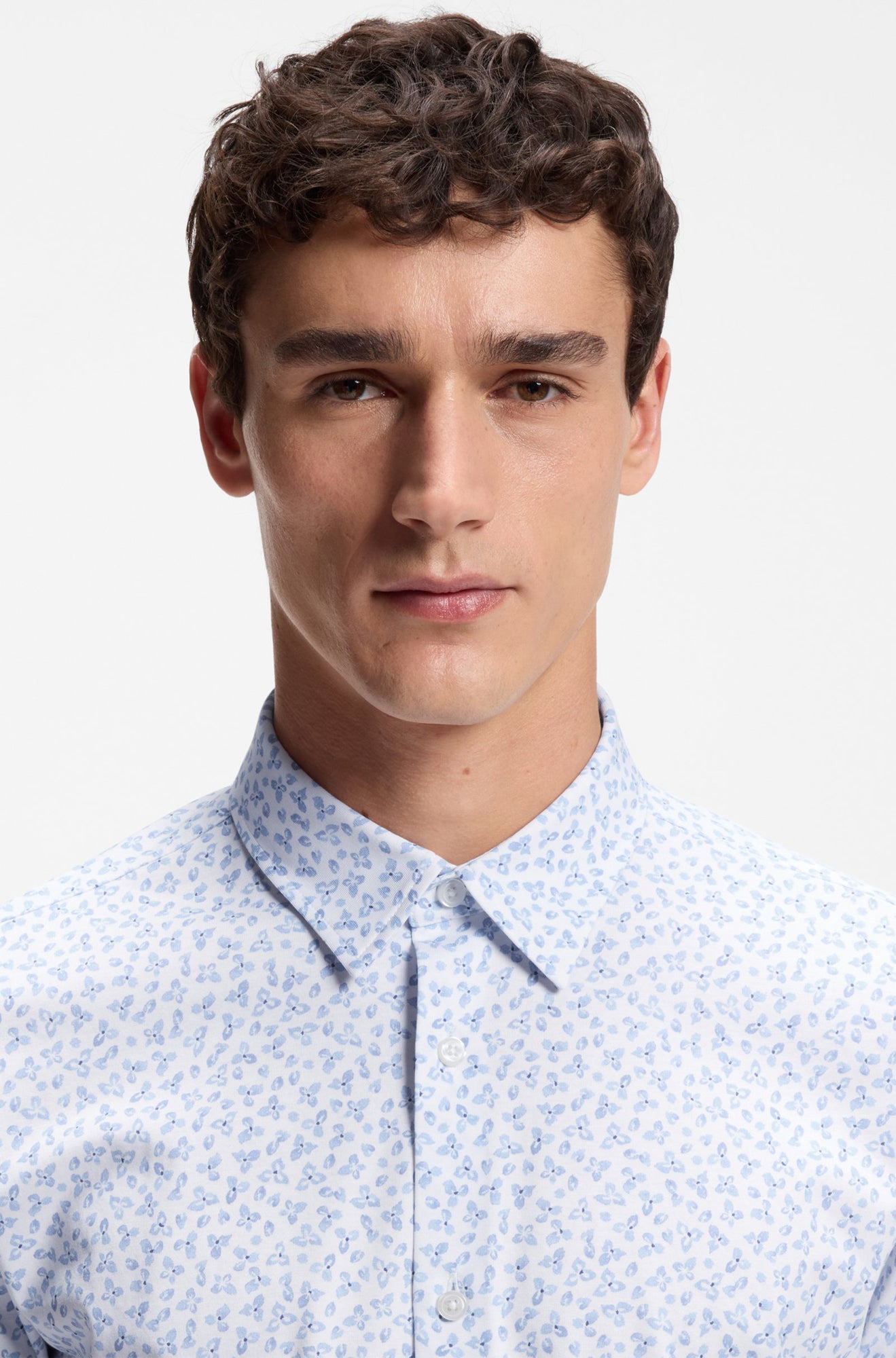 Chemise sport pour homme par HUGO BOSS | 50560692 Bleu Pastel Clair | Boutique Vvög, vêtements mode pour homme et femme