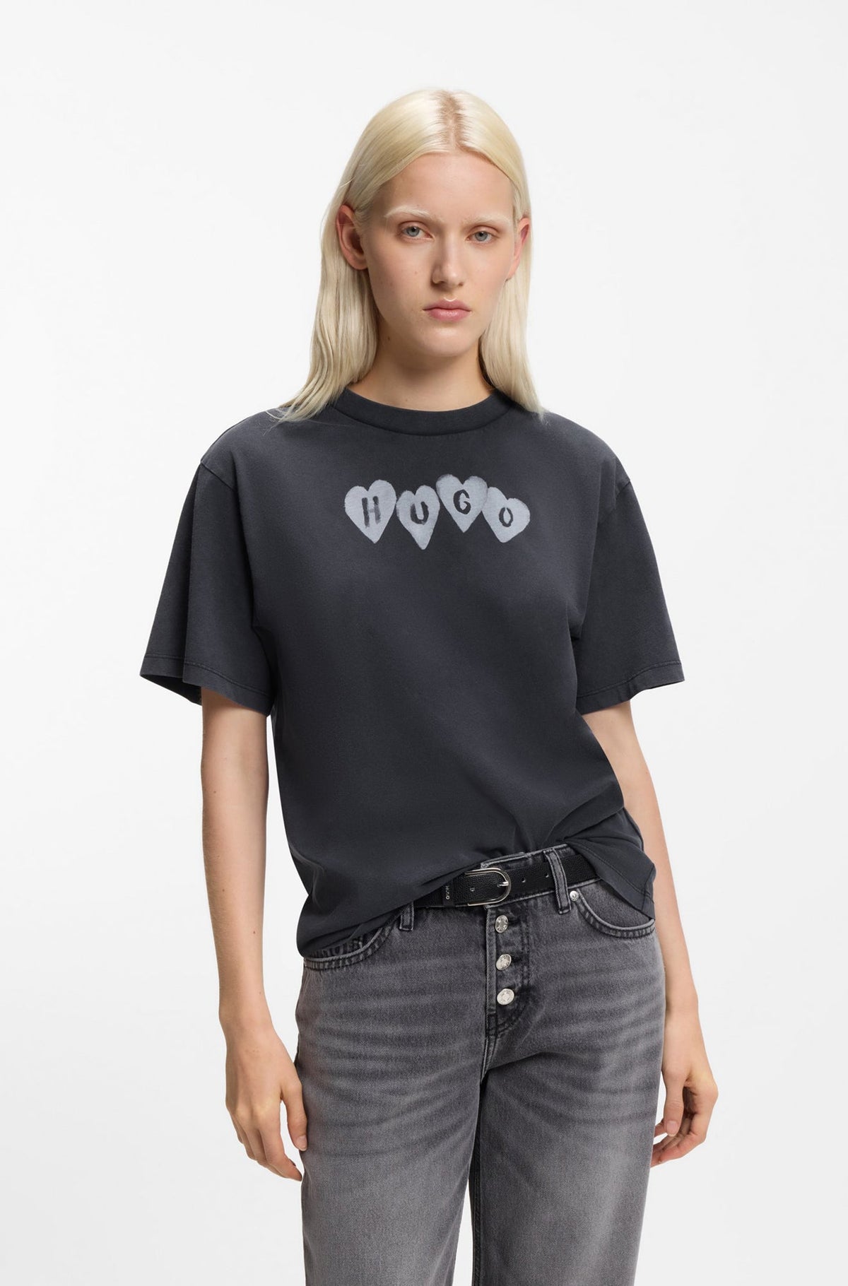 T-Shirt pour femme par HUGO BOSS | 50561164 Noir | Boutique Vvög, vêtements mode pour homme et femme