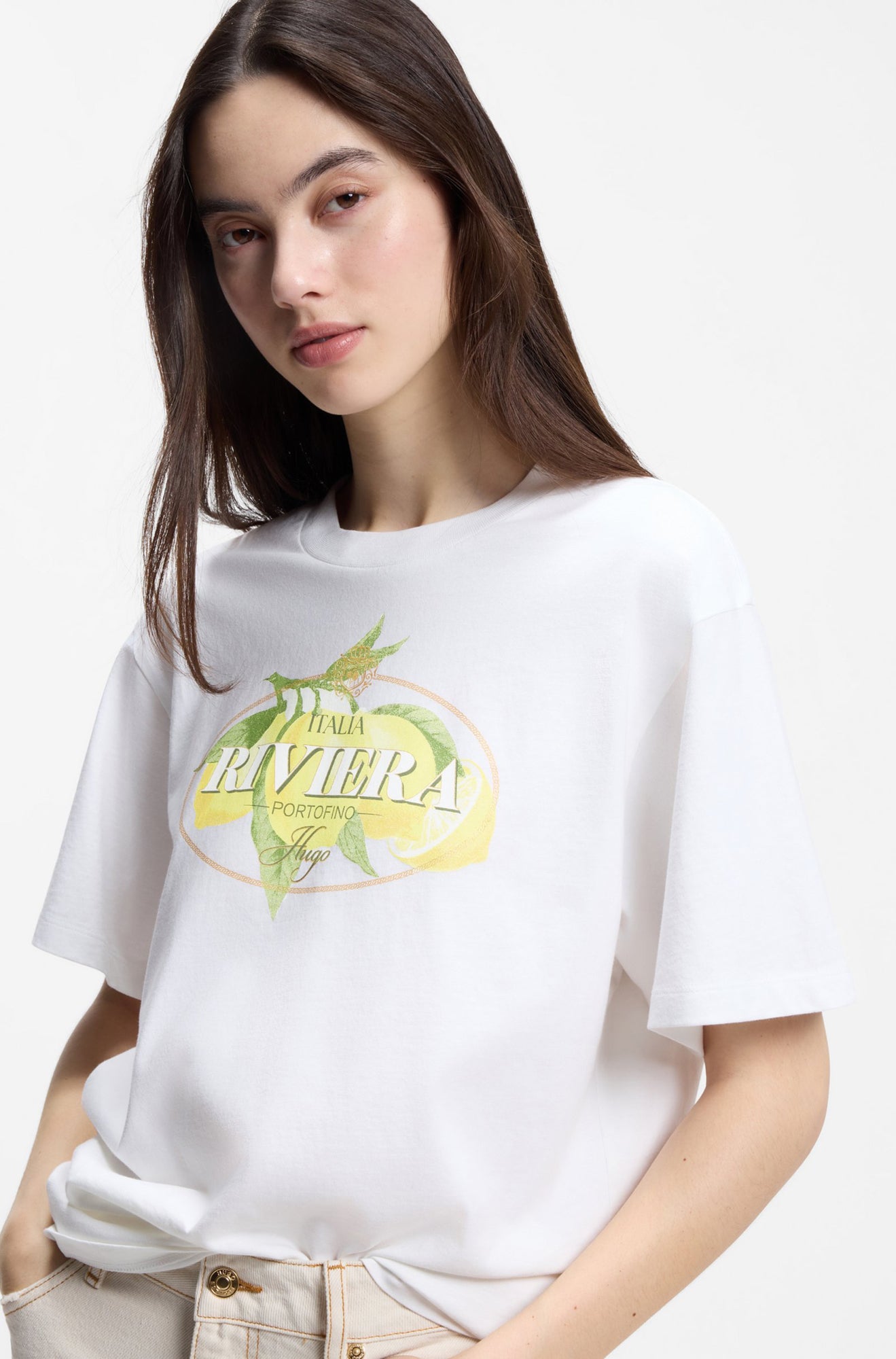 T-Shirt pour femme par HUGO BOSS | 50561264 Blanc | Boutique Vvög, vêtements mode pour homme et femme