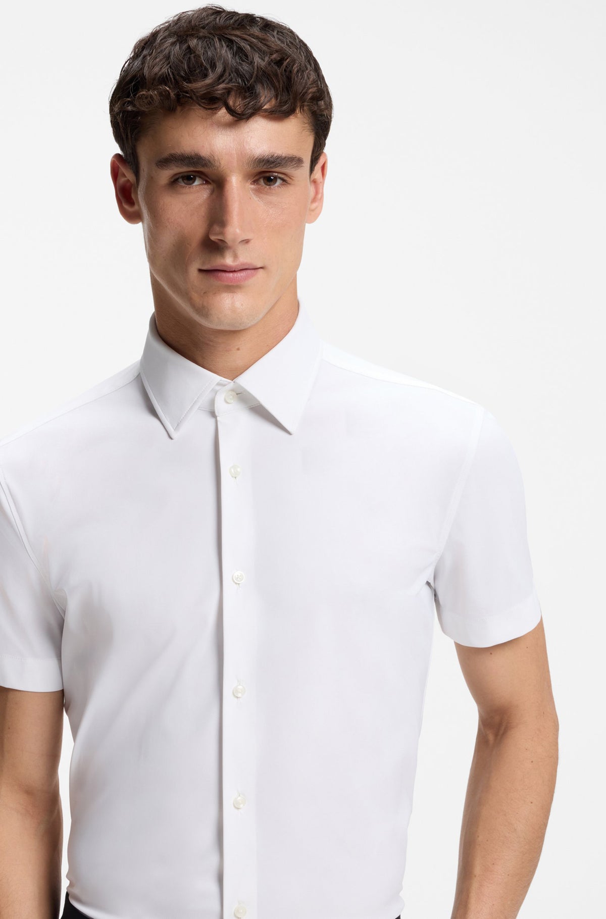 Chemise habillée pour homme par HUGO BOSS | 50561627 Blanc | Boutique Vvög, vêtements mode pour homme et femme
