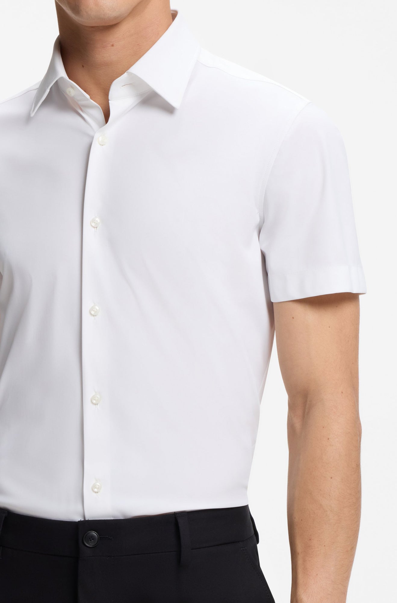 Chemise habillée pour homme par HUGO BOSS | 50561627 Blanc | Boutique Vvög, vêtements mode pour homme et femme