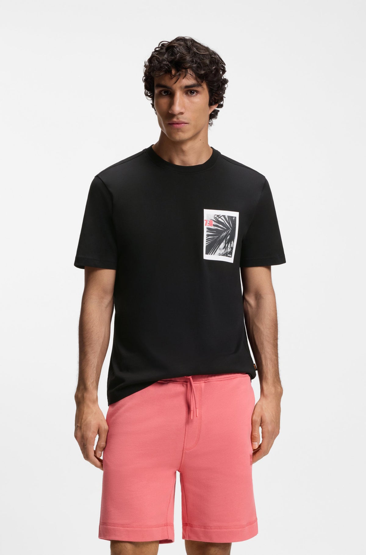 T-Shirt pour homme par HUGO BOSS | 50561853 Noir | Boutique Vvög, vêtements mode pour homme et femme