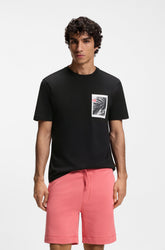 T-Shirt pour homme par HUGO BOSS | 50561853 Noir | Boutique Vvög, vêtements mode pour homme et femme