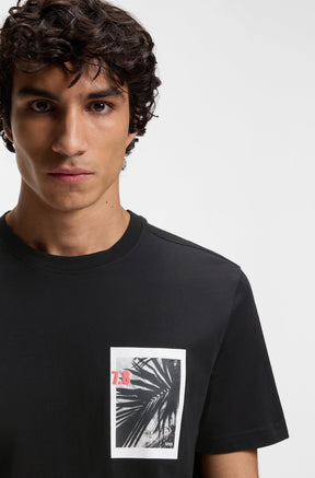 T-Shirt pour homme par HUGO BOSS | 50561853 Noir | Boutique Vvög, vêtements mode pour homme et femme