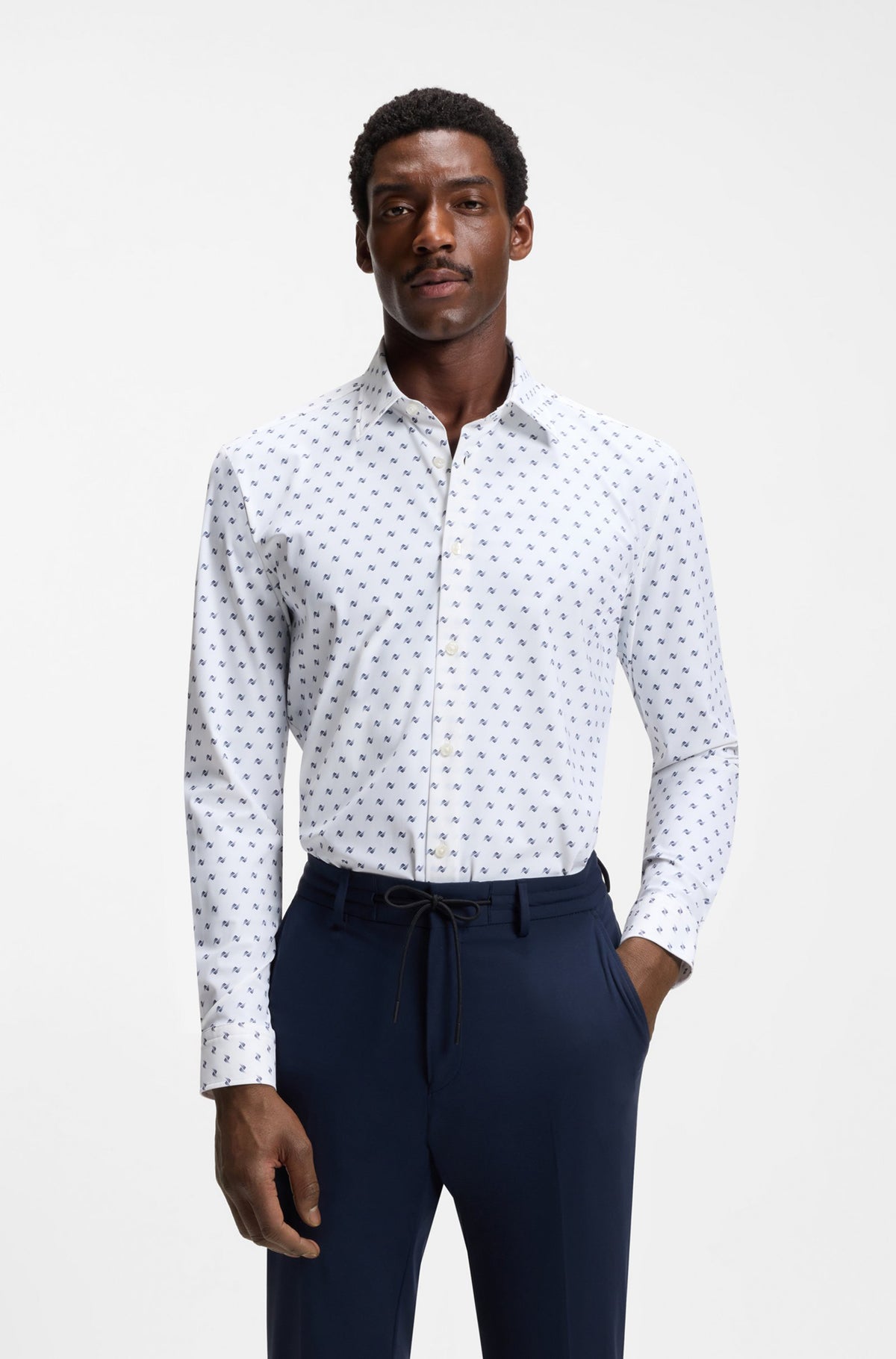 Chemise sport pour homme par HUGO BOSS | 50562148 Blanc Ouvert | Boutique Vvög, vêtements mode pour homme et femme